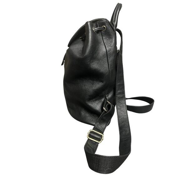 NWT Haiying Snider Black Pebbled Leather Backpack Quiet Luxury Minimalist main image 13